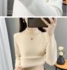 2025 Autumn/Winter Women's Plus Size Knit Fleece Sweater Dress: Slimming, Warm, Stylish Inner Layer