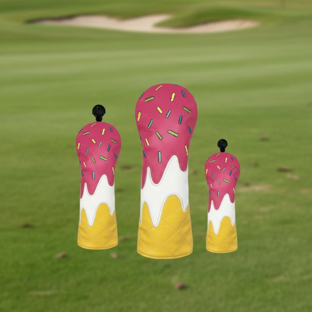 Stylish Golf Club Headcover Long-Lasting PU Safeguarding