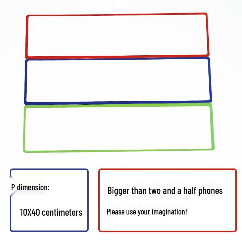 Erasable Magnetic Whiteboard Name Tag – Reusable Write-on Sticker for Fridge or Blackboard.