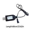 6V SM2P USB Charger Cable for 6V NiCd NiMH Batteries Remote Trucks with SM2P Plugs LED Indicators Light Charging Cord