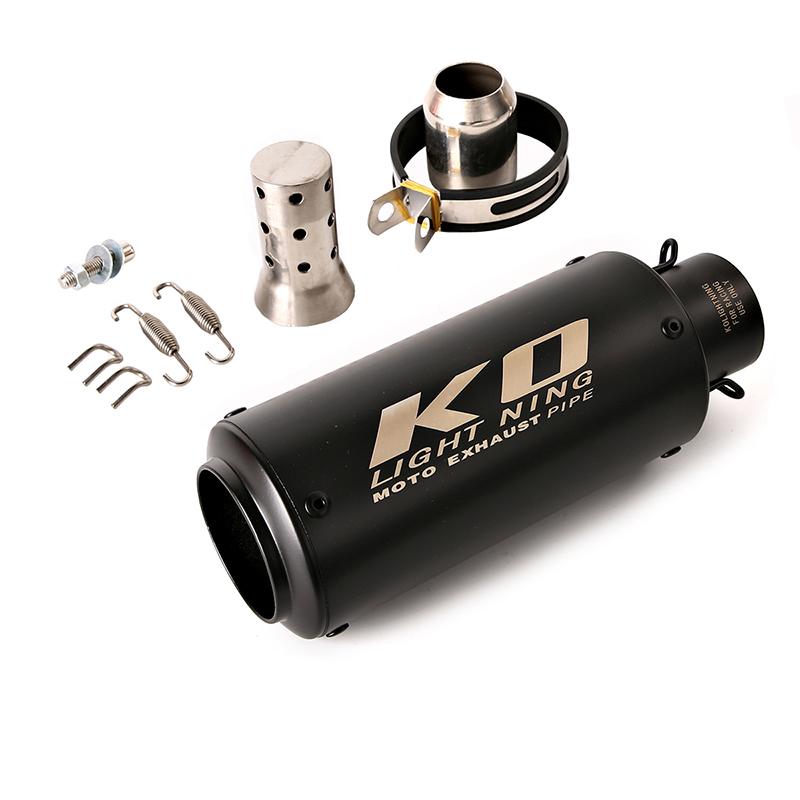 Black Universal KO 51mm 61mm Motorcycle