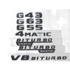Schwarze Buchstaben Kofferraumembleme Abzeichen Für Mercedes Benz W463 G43 G63 G55 G65 AMG V8 BITURBO 4MATIC