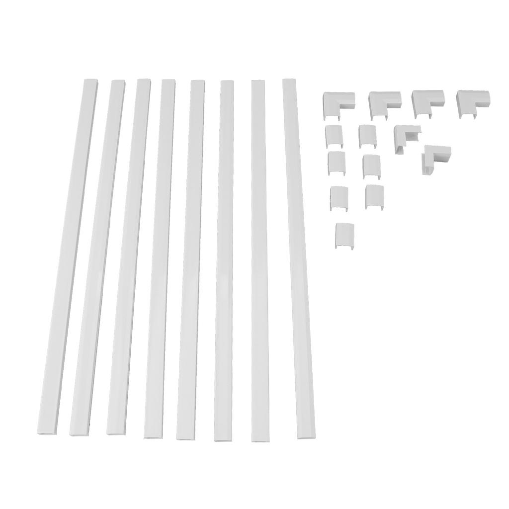 Cord Hider Stylish Cord Cover Raceway Kit Cable Concealer for TV Office 15.75x0.59x0.35in