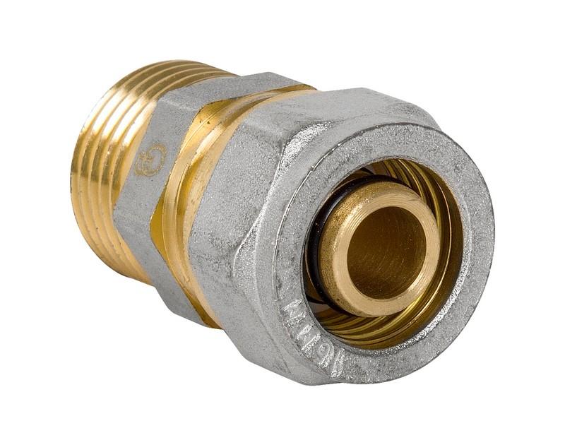 Pex-Al-Pex Chrome Connector 1/2*20 Boy - D001.1/2*20