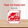 Children's Patriotic DIY Chinese Window Paper Cutting Kit with Patterned Base and Draft Paper