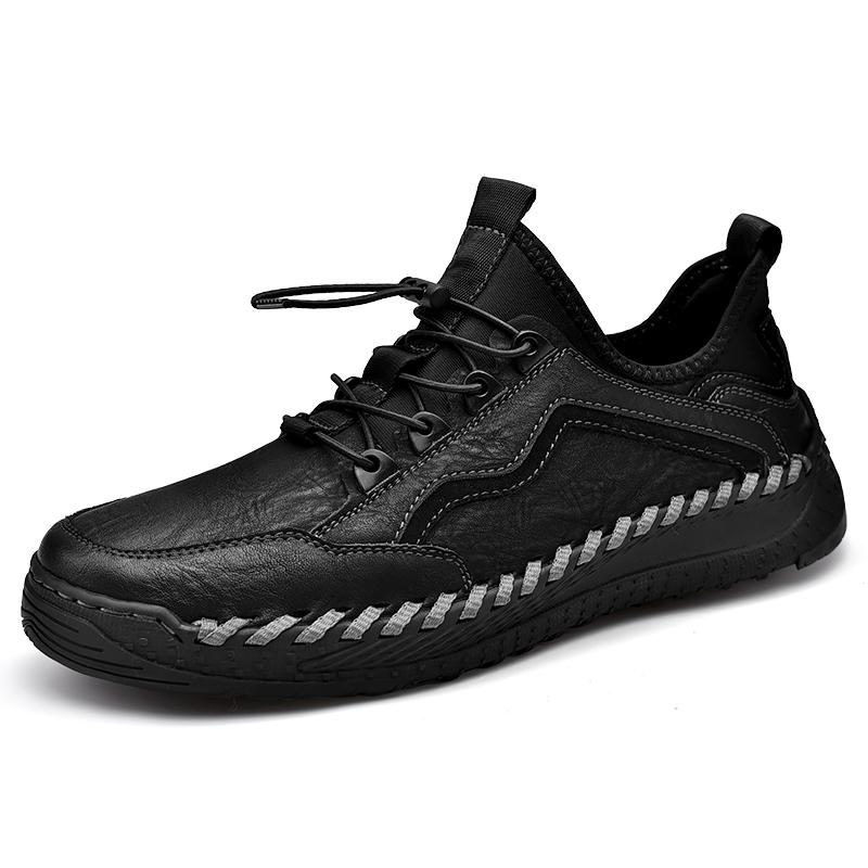 Handmade Genuine Leather Men Shoes Comfortable Casual Leather Shoes Men Loafers Moccasins Men Flats Shoes