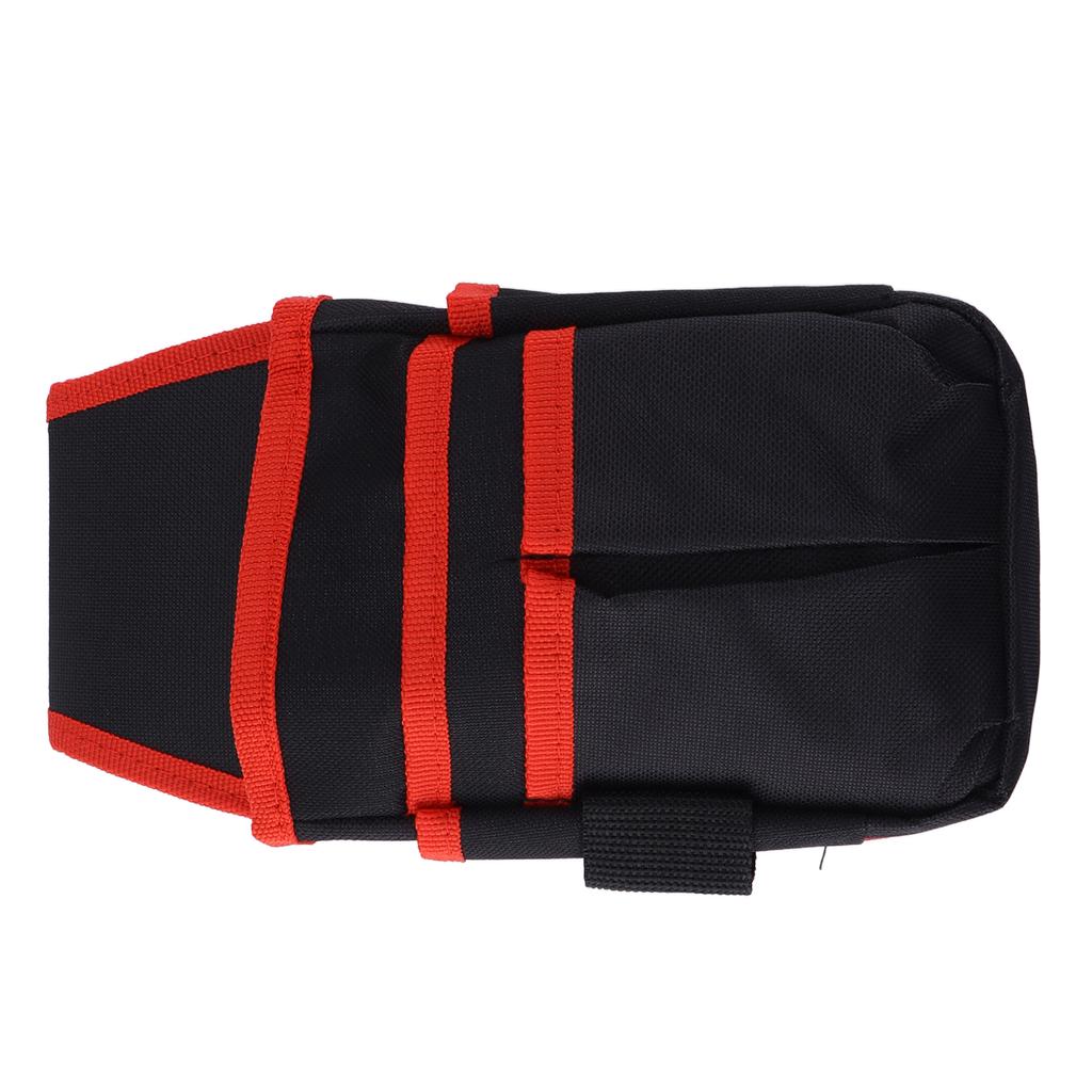 Tool Waist Bag Heavy Duty Oxford Cloth Waist Tool Pouch for Electrician Technician Electrical Maintenance WorkRed
