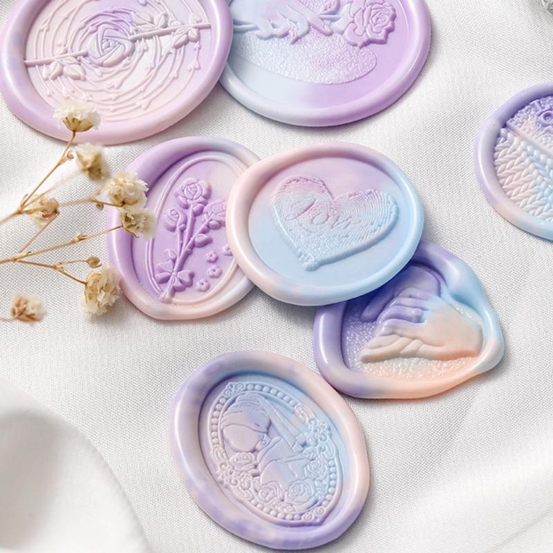 Lovely Wax Seal Stamp Love Theme Stamps for Head Scrapbooks Decorative Gift Pack