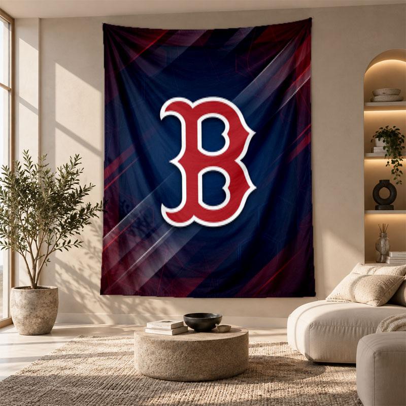 Decorative Tapestry,Boston Red Sox Printed Wall Art, Lightweight Wall Hanging For Bedroom Background