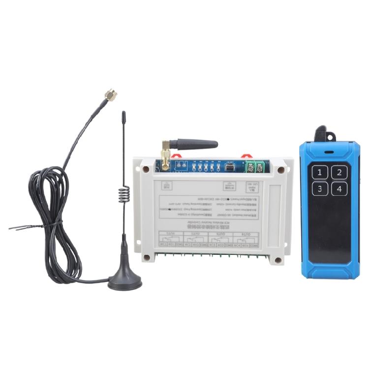 Remote Control Wireless Switch 12V-24V 4CH 4 Way Relay Receiver 4CH Transmitter