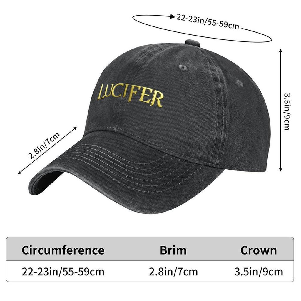Lucifer 3D Title Baseball Cap Gentleman Hat Luxury Hat Beach Outing hats for men Men Womens