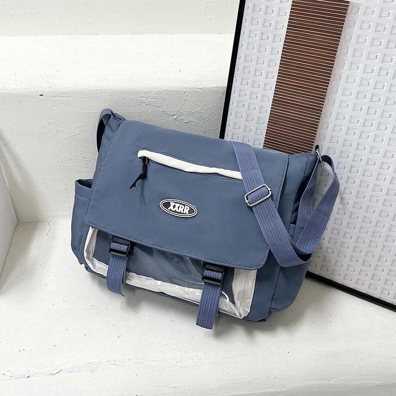 

Make-up bag versatile ins2025 summer new foreign style leisure bag shoulder messenger bag popular out bag this year синий