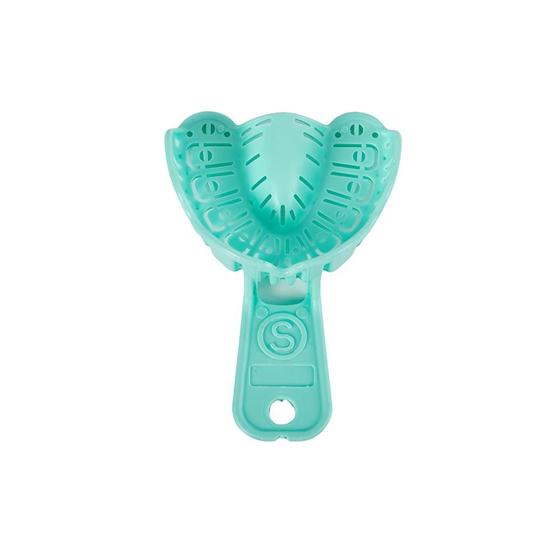 6 Bucăți Tavă pentru Implante Dentare Verde Tavă Mucegai Parțială Detașabilă pentru Întregul Gura Ușor de Pliat Baffle Plastic S/M/L