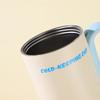 Tazza Termica con Cannuccia in Acciaio Inossidabile 316, Design Cartone Animato, Grande Capacità, Ice Buster