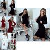 Elegant Autumn And Winter Knit Sweater Dress With Chic Strap Design For Women