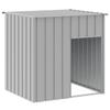 Vidaxl Hundebett Buda, Mit Dach, Grau, 110X103X109 Cm, Stahl