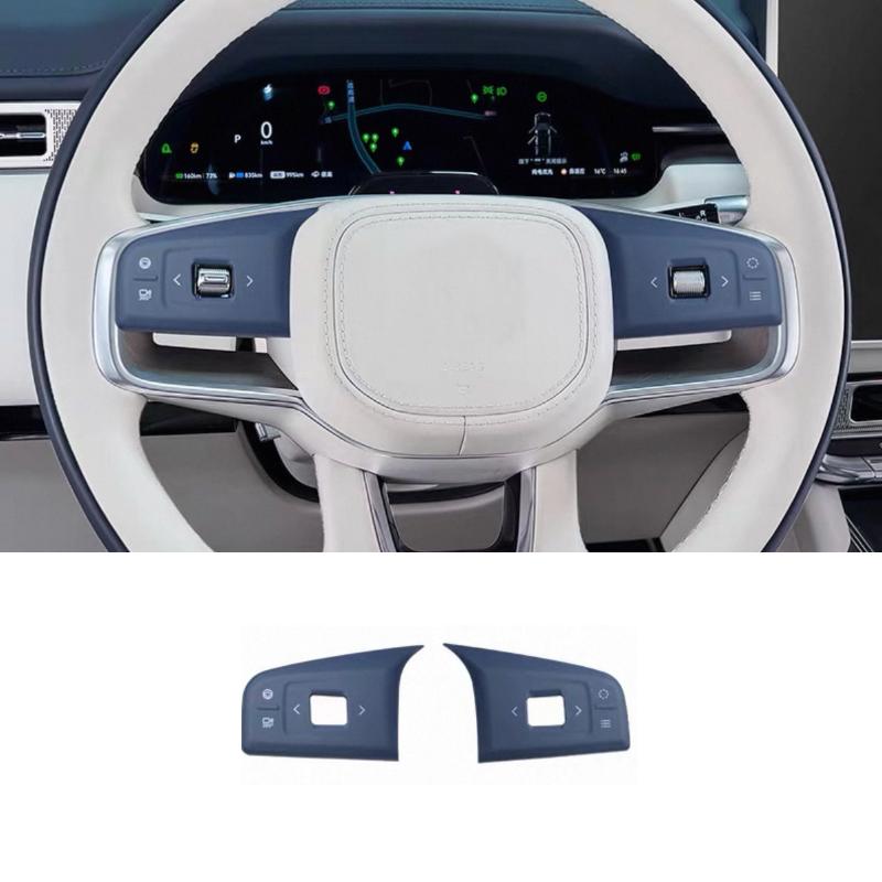 For Zeekr 9X 2025 2026 Steering Wheel Button Panel Decoration Film Silicone Protective Pad Car Interior Accessories