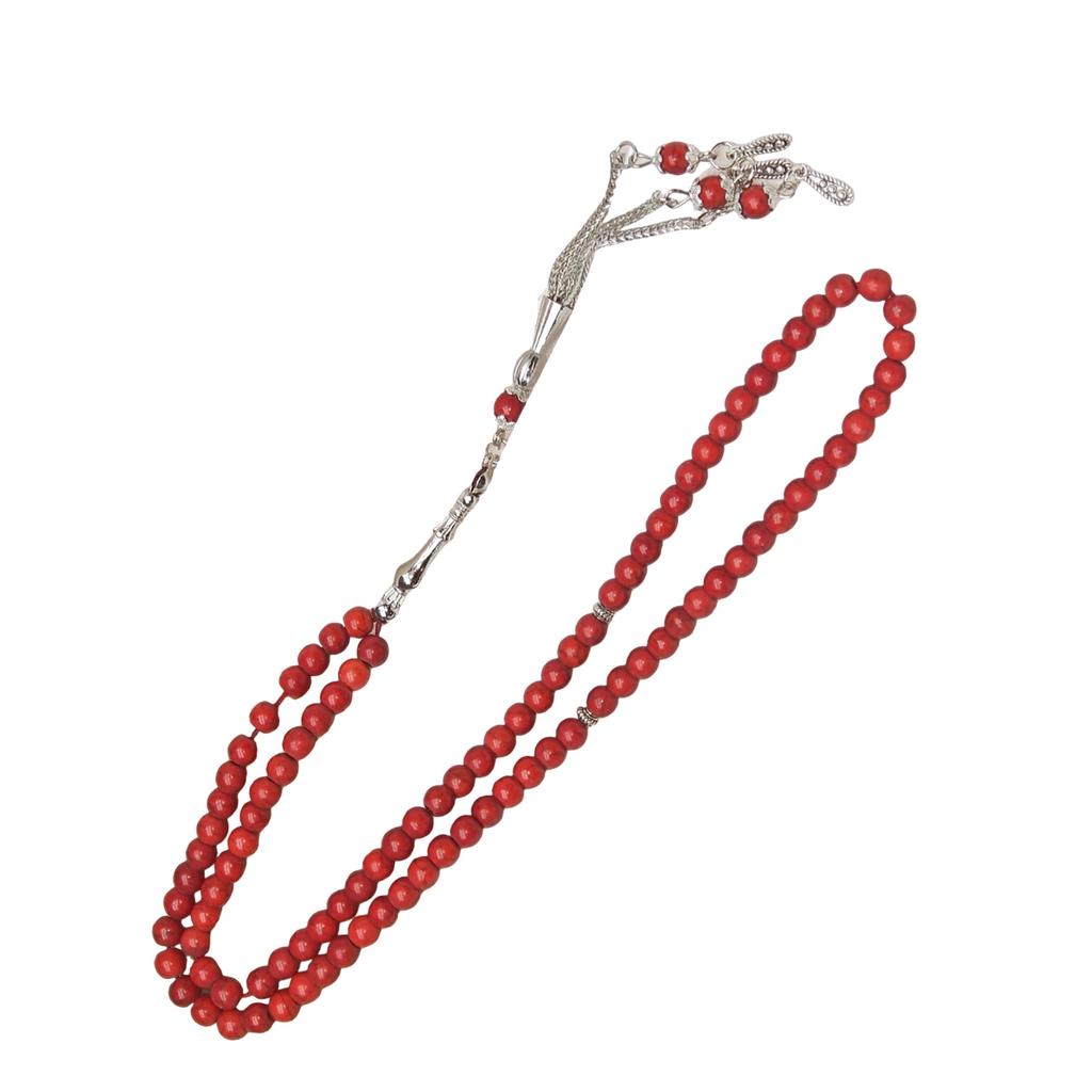 Handmade Muslim Prayer Beads Chain Imitation Turquoise Cultural Accessory For Daily Worship And Fashion Jewelry