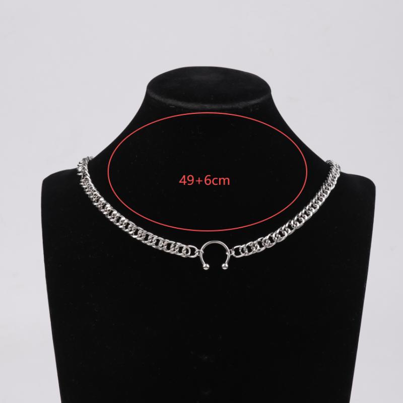 Able Nose Clip Pendant Necklace Nightclub Sexy Geometric Nose Clip Collarbone Chain For Unisex Jewelry Gift