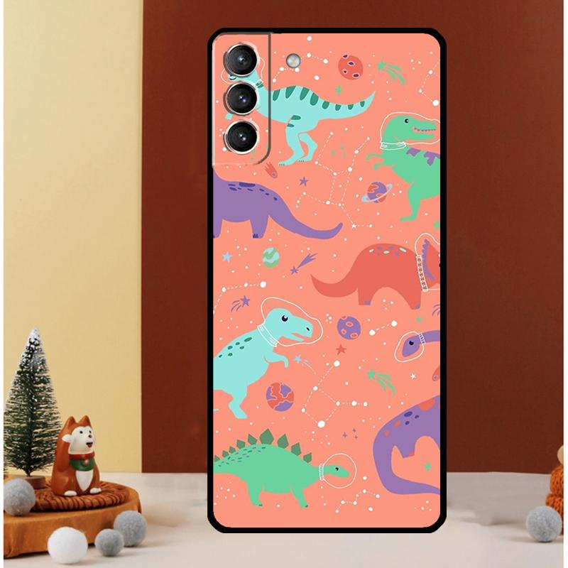 Dinosaur Collage Case For Samsung Galaxy S24 S26 Ultra S21 S22 S20 S23 S25 Ultra S10 Plus S25 FE Cover Funda