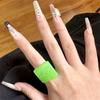 Kleurrijke Snoepkleurige Harsringen voor Vrouwen Zoete Acryl Koreaanse Mode Schattige Anillos Mujer Geometrische Onregelmatige Eenvoudige Sieraden