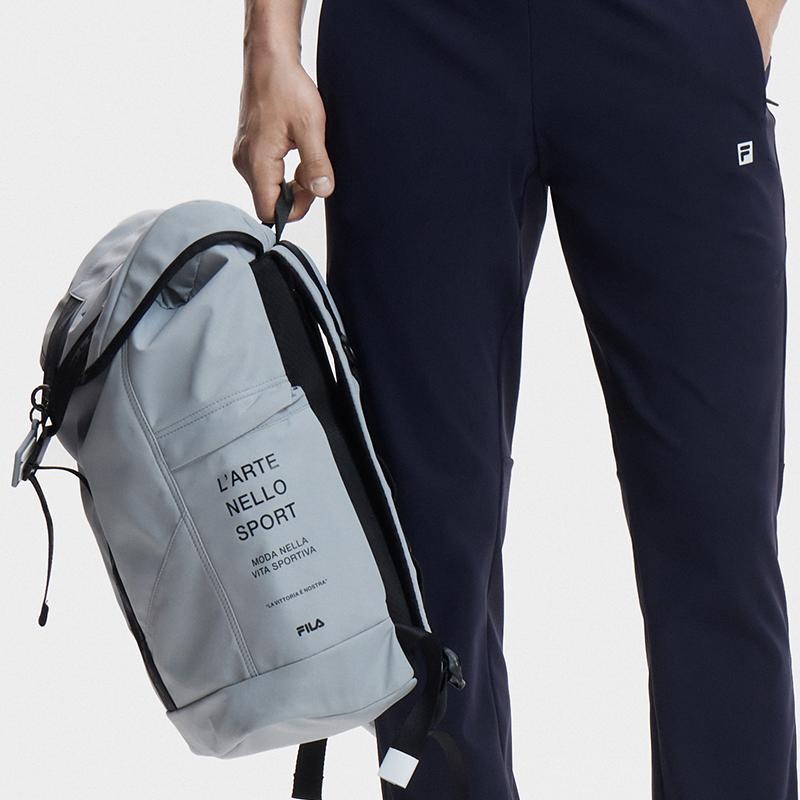 New FILA Fabric Backpack Men's Deep Gray A13M421109FDY