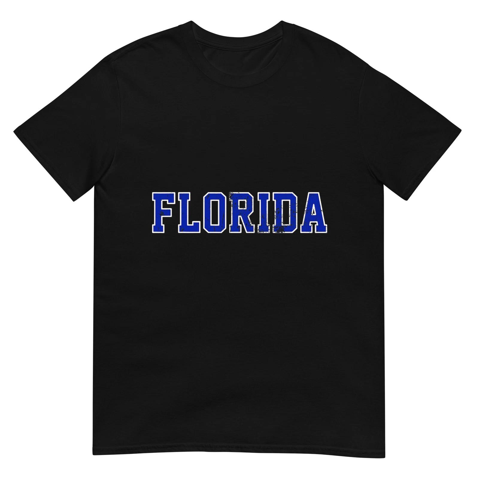 Vintage Florida Men Florida Women Orange Retro Worn FL T-Shirt 4XL