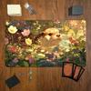Cute Otter Pond Wildflower Gaming Mouse Pad Playmat 24"X14" MTG TCG Office Desk Mat for Work Game PC Laptop Rug Carpet MousePad