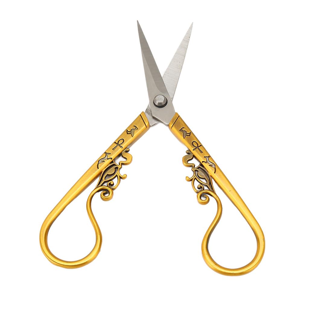 Embroidery Sewing Scissor Vintage Scissor Portable Stainless Steel Retro Scissors for Needlework Crochet