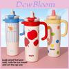 Large Capacity Insulated Travel Mug With Handle For Office And Commuting