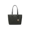 Mk Jet Set Travel Logo Pendant Solid Commuter Tote Bag Shopping Handbag Crossbody Shoulder Bag Women Tote Black 35S0GTVT1L-BLACK