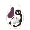Art Print Japan Chiharu Sakazaki 2027 Die-Cut Desktop Calendar Penguin and Traditional Japanese Colors