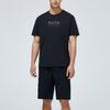 Anta Letter Logo Print Round Neck Short Sleeve T-Shirt Men Tops Basic-Black 152327164-3