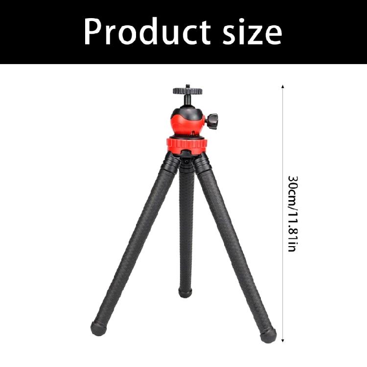 Bendable Shoot Tripod With Retractable Phone Holder Support 360 Degree Rotating Mount Compatible For DSLR Camera Devices