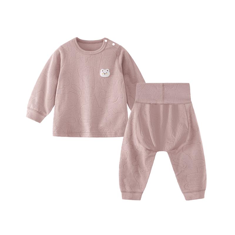 Tonglian Chuxin Baby High-Waist Cotton Thermal Underwear Set 100