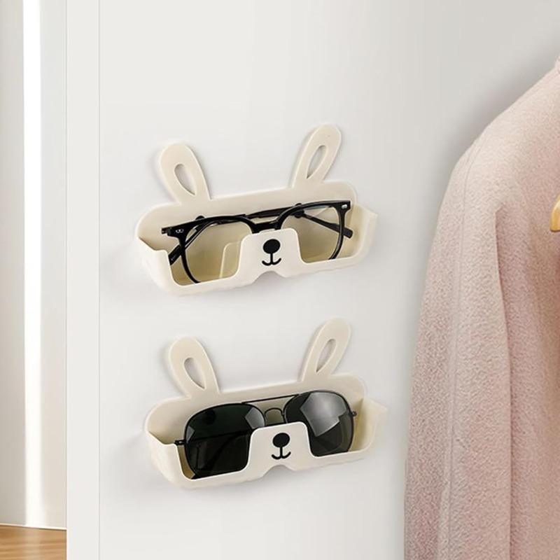 Fashion Glass Holder - Entryway Wall-Mounted Eyeglass Rack, Rabbit-Shaped Design, with a Sturdy Structural Decorative Function