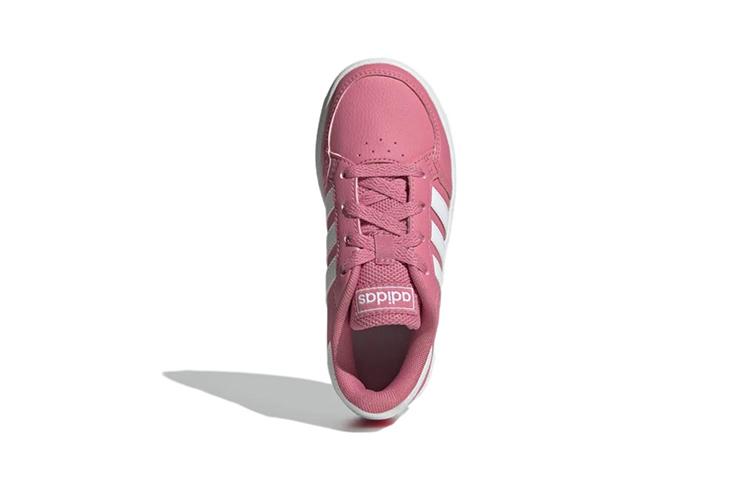 adidas Neo Breaknet Casual Slip Resistant Abrasion Resistant Low Top Kids' Skateboarding Shoes Pink White Kids' GW2893
