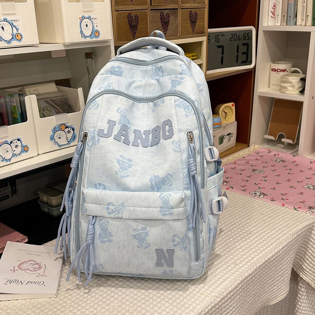 Schoolbag trendy cool schoolbag male high school student fashion Korean version large capacity travel backpack female college student backpack