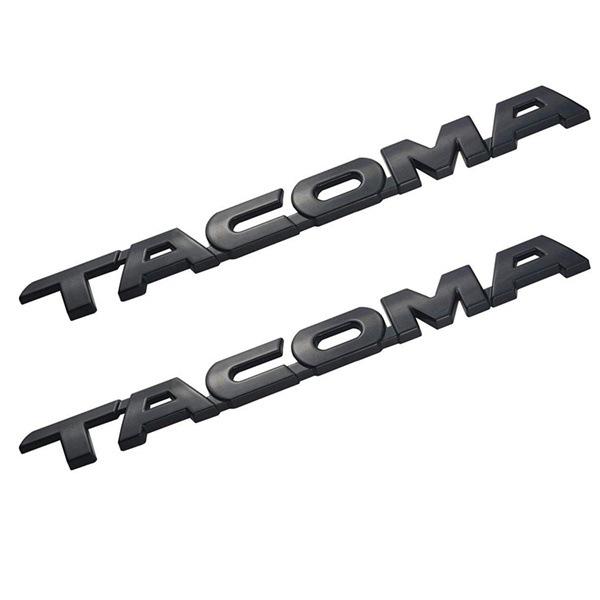 4-Piece Frosted Black ABS Door & Fender Letter Decals for Pickup Trucks