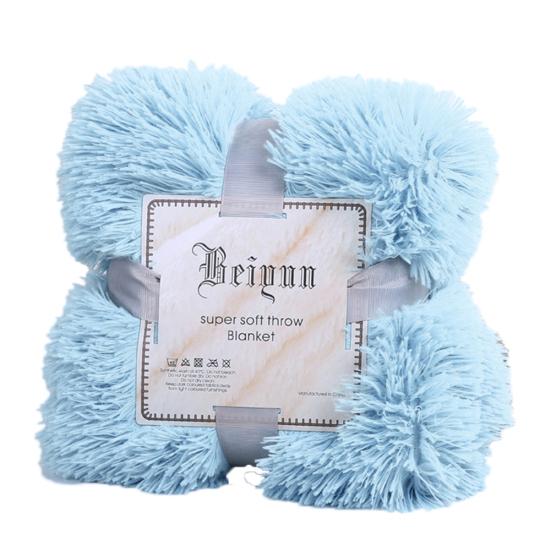 80x120cm Soft Fluffy Shaggy Warm Bed Sofa Bedspread Bedding Sheet Throw Blanket