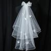 Halloween Veil Bow Hairpin Black 2025 New Holiday Dress Up Photo Props Large Headdress Hair Accessories