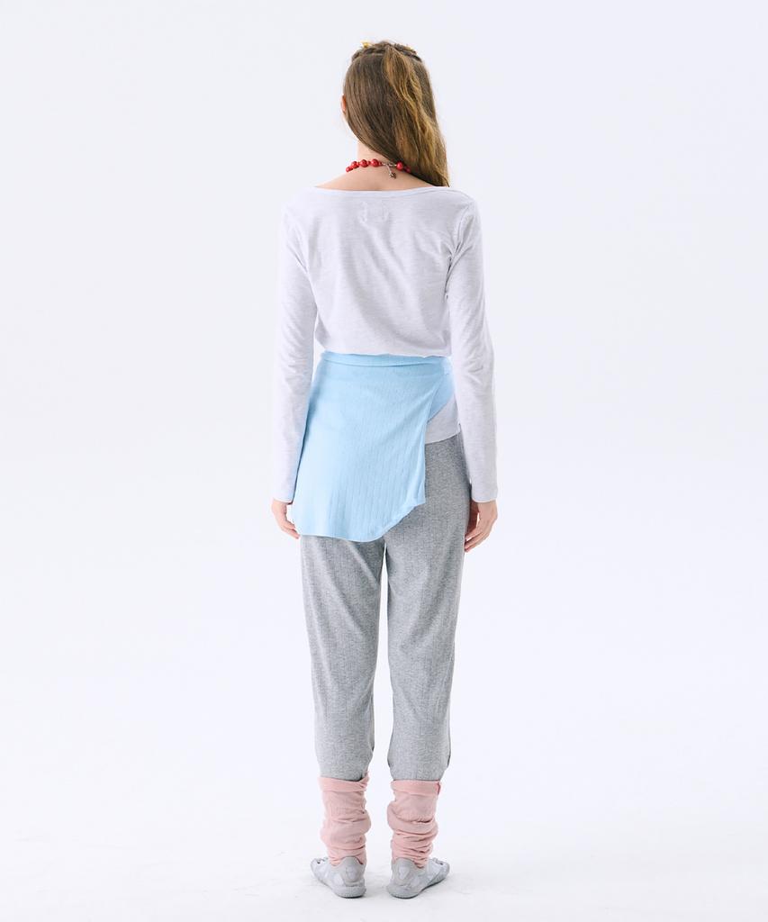 JUNEJUNE SPACE Eyelet Jersey Pants_Grey