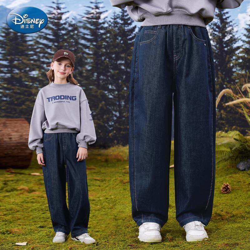 Disney Girls  2025 Spring/Autumn Straight-Leg Soft Jeans 130