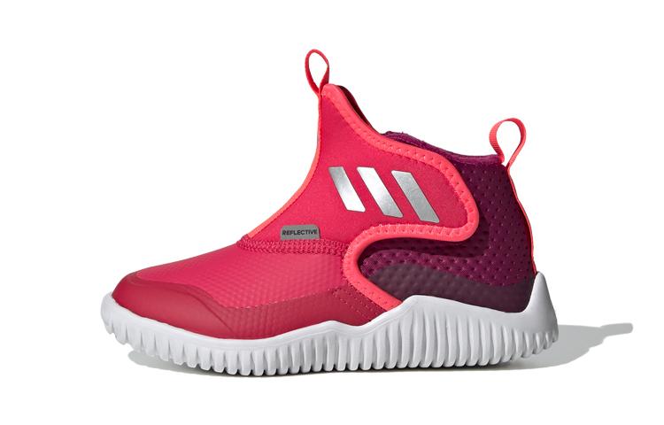 Adidas Rapidazen C Rdy C Fabric Casual Slip Resistant Mid top Kids Running Shoes Pink Purple White FV2599 30.5