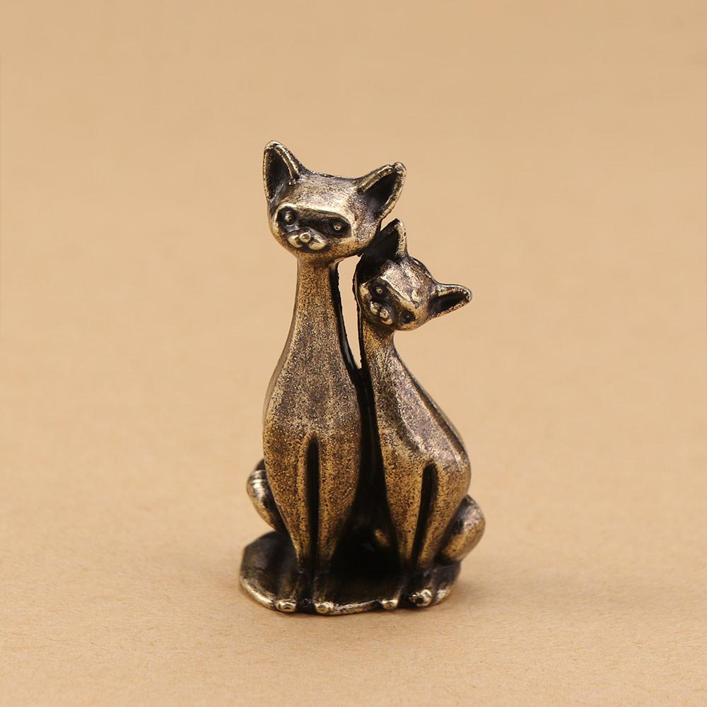 Couple Cat Cat Decorative Figurines Small Casual Decoration Crafts Living Room