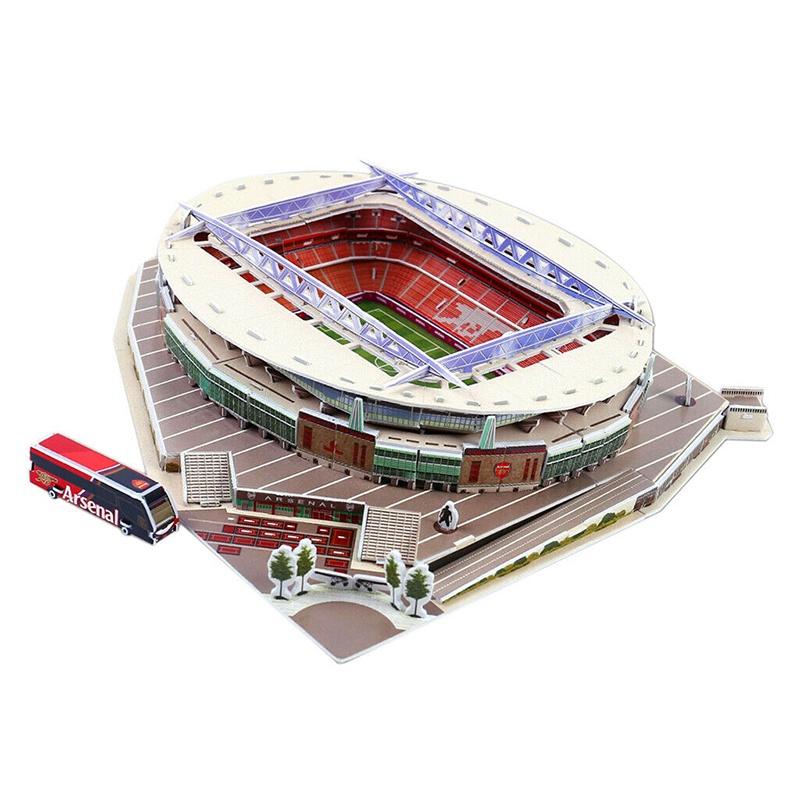 Intricately Detailed 3d Puzzle Of Uk Emirates Football Field Stadium For Kids And Adults