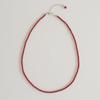 Modernlike Silver 925 Coral Red Pearl Necklace 2mm