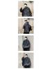 Retro American Washed Denim Hooded Jacket for Couples - Trendy, Loose-Fit Unisex Design