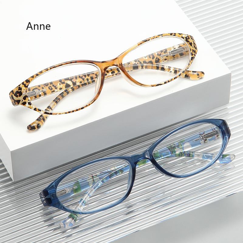 Fashion Women Reading Glasses Flower Print Resin Read Eyeglasses Magnifying Presbyopic Eyewear +1.0~+4.0 Reading Glasses Women
