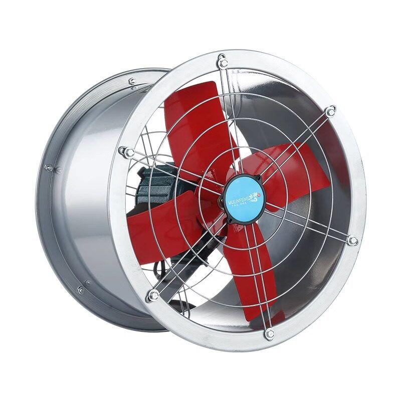Strong Industrial Ventilator High-Power Pipe Exhaust Fan For Home Kitchen Oil Smoke Exhaust Cylinder Ventilating Fan Post Type